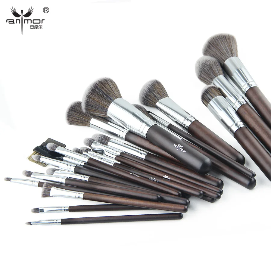 

Anmor 23 pcs Makeup Brush Set Professional Synthetic Makeup Brushes Soft Powder Blush Eyeshadow Make Up Tools GR002