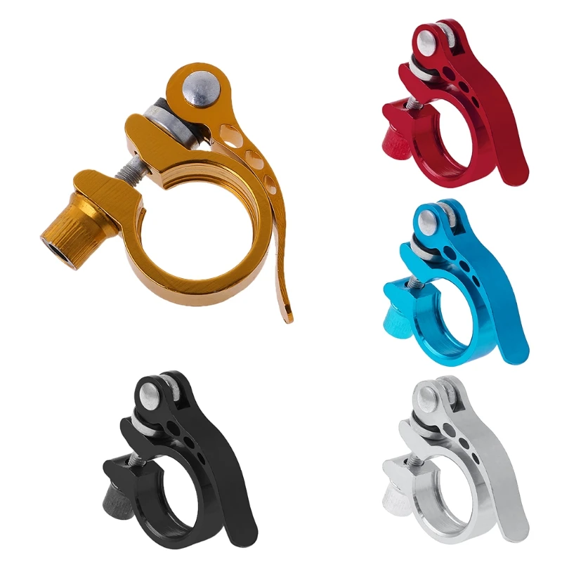 Aluminum Alloy Seatpost Clamp Quick Release MTB Cycling 28.6 31.8 34.9 Seat Bike Accessory Aluminum Alloy Seatpost Clamp Quick Release MTB Cycling 28.6 31.8 34.9 Seat Bike Accessory