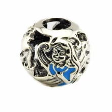 DIY Подходит Пандора шармы браслеты Алиса чай бисер с смешанной эмалью стерлингового серебра 925-ювелирные изделия