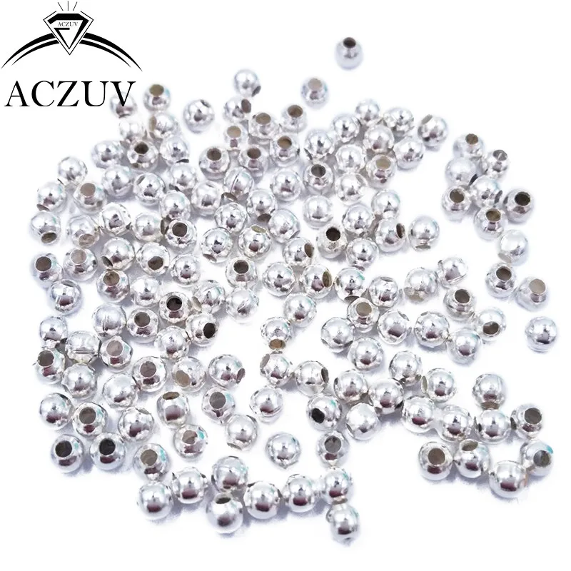 

Silver Plated 10000pcs Jewelry Spacers 2mm 3mm 4mm 5mm 6mm 8mm 10mm Round Spacer Beads Findings Accessories Free Shipping JSB003