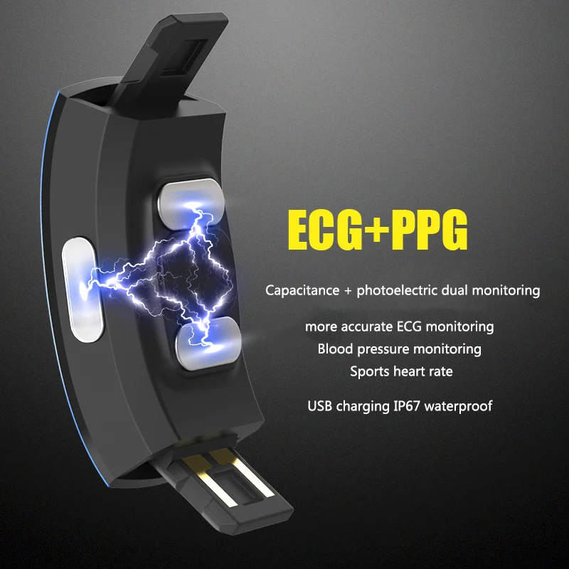 Смарт часы GIAUSA P3 ECG + PPG с точным измерением артериального давления спортивный