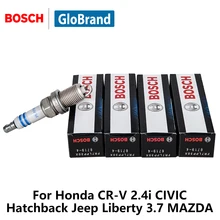 4pcs/lot BOSCH Single Platinum car Spark Plug FR7LPP30X for Honda CR-V 2.4i CIVIC Hatchback Jeep Liberty 3.7 MAZDA auto part