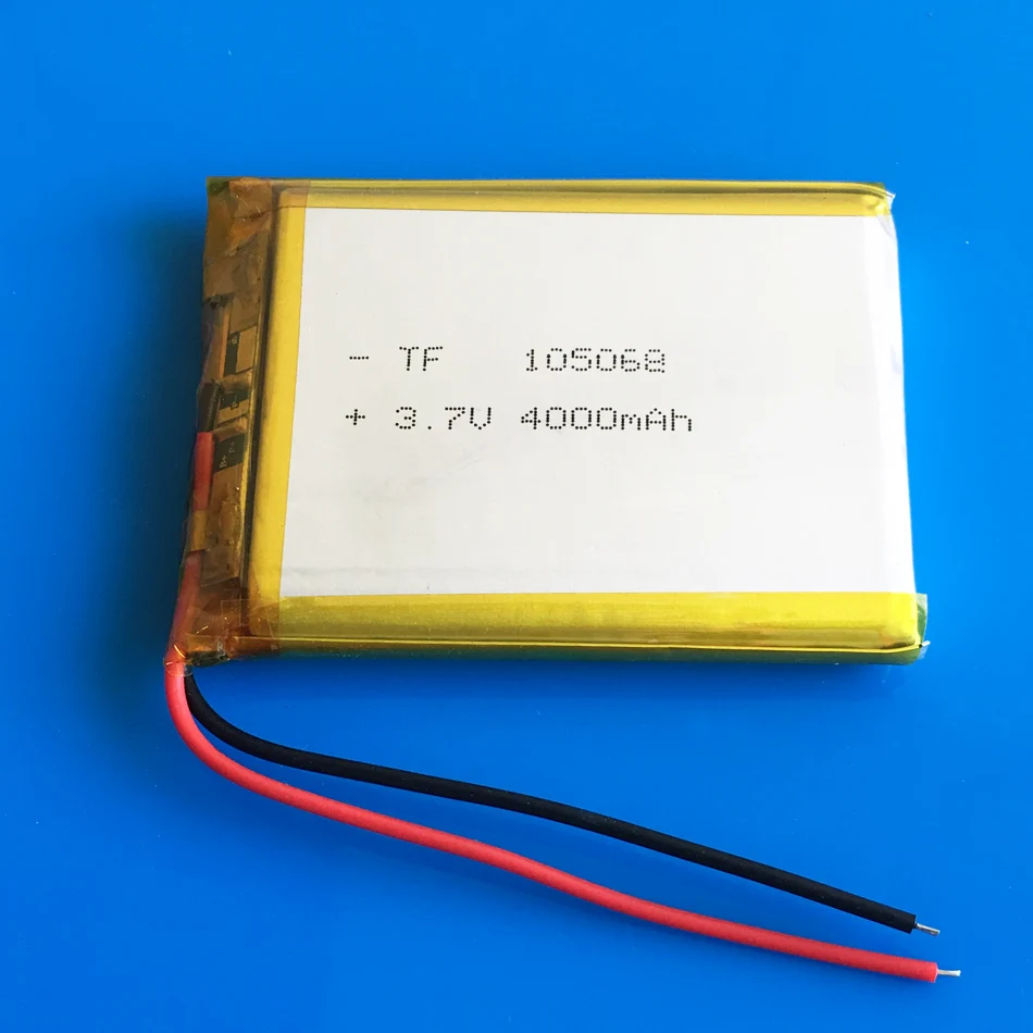 105068 3 7 V 4000mAh литиевая полимерная аккумуляторная батарея lipo cells для GPS DVD PAD power bank E