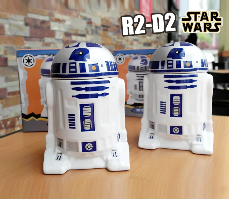 Фильм Звездные войны Робот R2-D2 мультфильм 3D Керамическая кофейная кружка Коллекция подарков на день рождения Прямая поставка