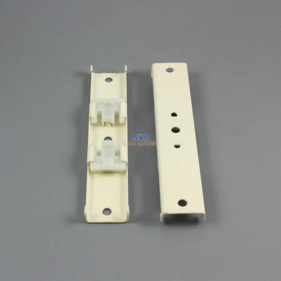 10 Pieces Curtain Track Bracket Curtain Dual Tracks Brace 106x20mm