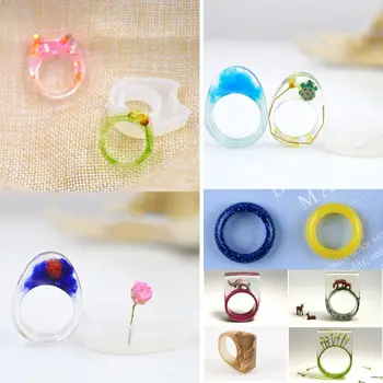 

One Pack Silicone Rabbit Rings Mold Set Pendant UV Resin Casting Jewelry Making