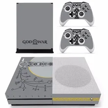 Игра God of War 4 кожи Стикеры наклейка для Microsoft Xbox One S консоли и 2 контроллеры для Xbox One S шкуры Стикеры s винил