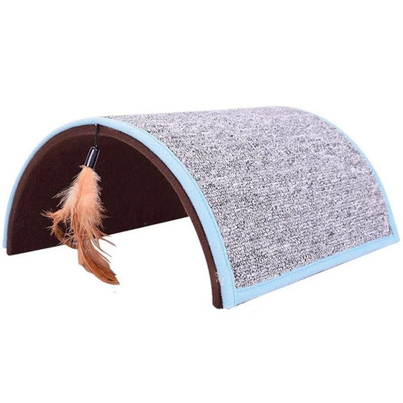 Ковер Арка кошка скретч доска кошка игрушка Pet туннель игрушка для кота игровой коврик-Когтеточка