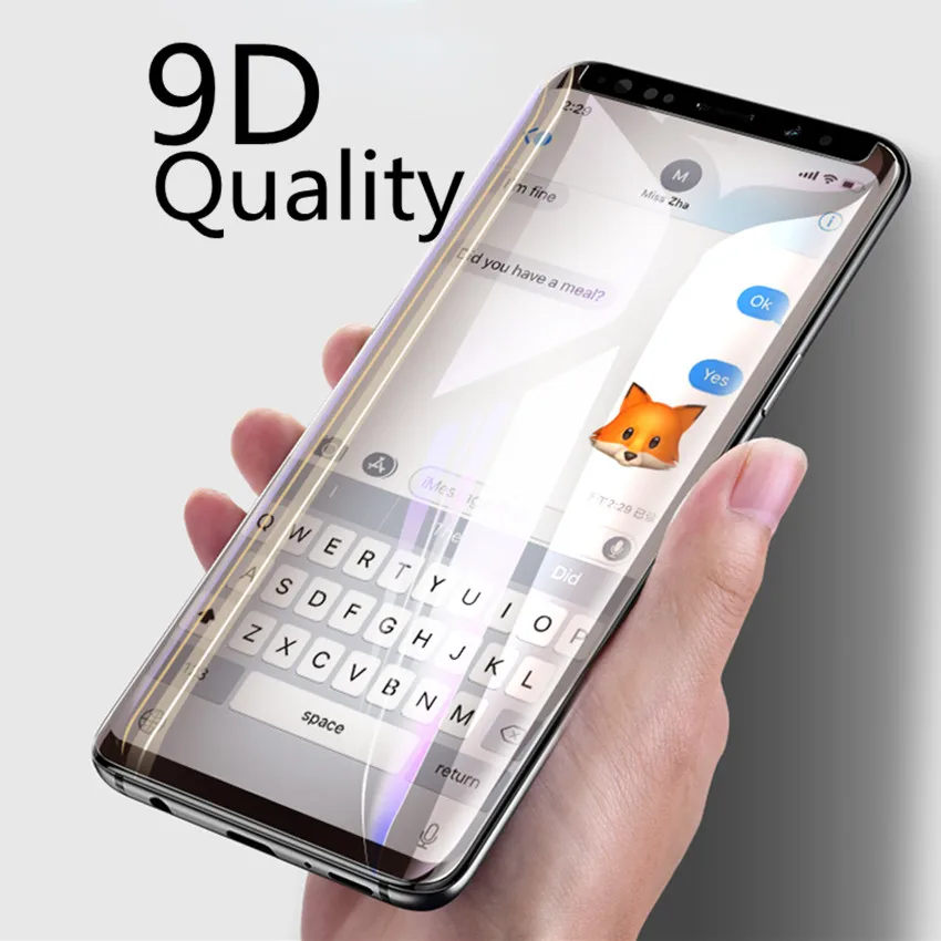 

Tempered Glass For Samsung Galaxy note 8 S6 S7 edge S8 S9 Plus Screen Protector 9D Curved Full Cover For Samsung Galaxy note 9