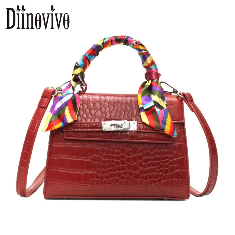 

Mododiino High Quality Crocodile Designer Shoulder Female Messenger Women's Bag Alligator Bags Anti-theft Luxury Handbag DNV0966