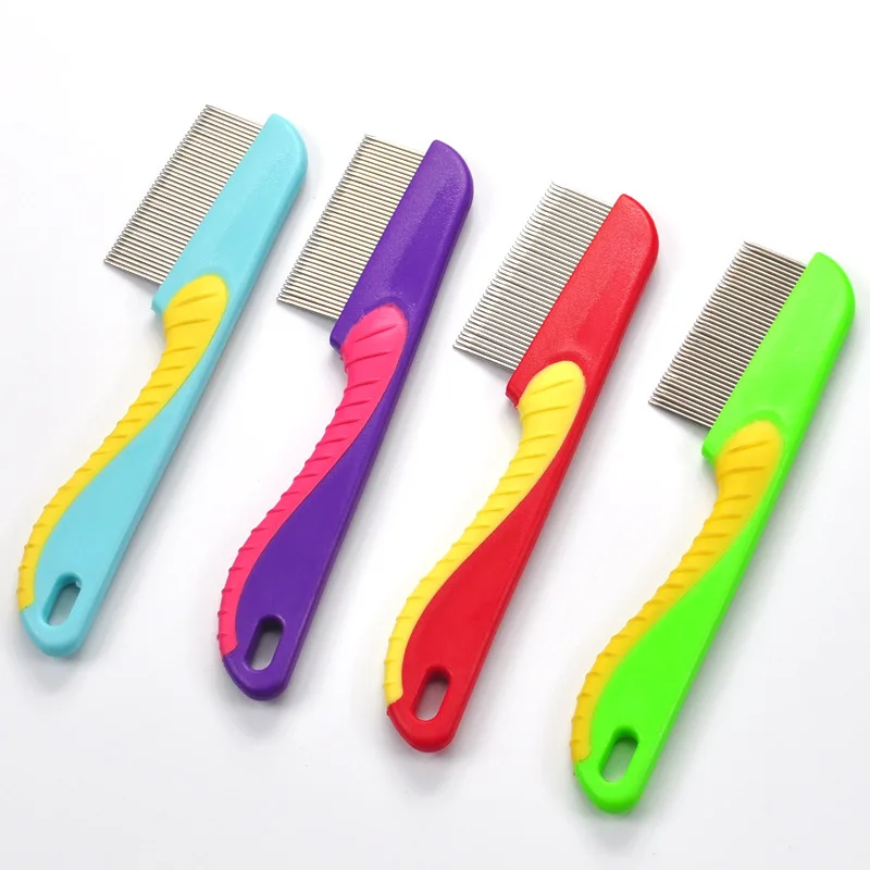

Pet Bath Brush Comb Hair Removal Stainless Steel Brush Pet Dog Cat Grooming Cleaning Glove Massage Pet Hair Care Tool