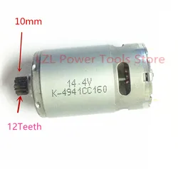 Replace 12 Teeth DC Motor 14.4V For BOSCH GSR14.4V PSR 14,4 LI-2 Cordless Drill Driver Batt-Oper Screwdriver