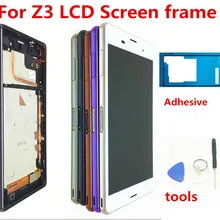 Для sony Xperia Z3 Экран 1920x1080 5,2 ''ЖК-дисплей для sony Z3 Дисплей Сенсорный экран с рамкой D6603 d6633 D6653 L55T инструменты