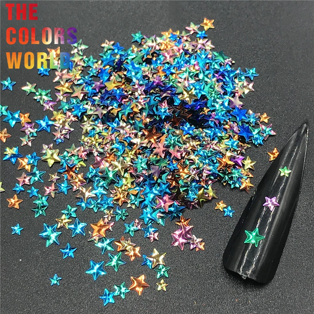 Online TCT 346 Chameleon 3D Stern Stereoskopischen Nagel Glitter Nail art Dekoration Gesicht Malen Tattoo Trinkgläser Handwerk Festival Zubehör