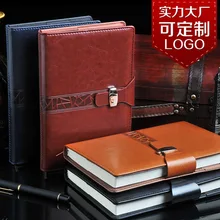 185 Класс бизнес-блокнот креативная пряжка кожаный блокнот торговля Пользовательский логотип A5/A6/B5 1 шт