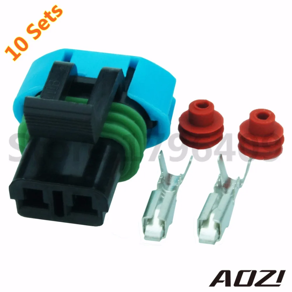 Ten Sets Kit Auto Fan Electrical Connector With 2Pins/2.8mm Series