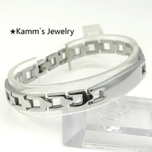 Модная мужская 316L Нержавеющая сталь ID Браслеты на запястье женские Байкер ювелирные изделия Новые поступления, и kb029