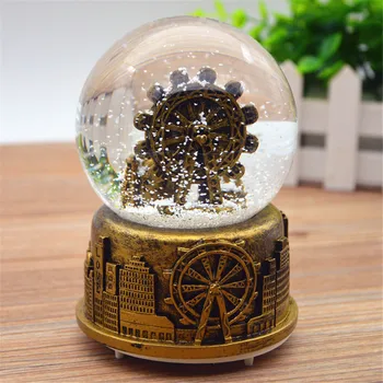 

Glass Ball Music Box Gift Decoration Ornaments for Home Office Coffee Shop Children DC120