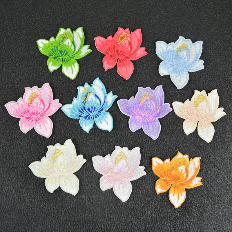 

Yicai 1 PCS Rose Embroidered Iron on Patches for Clothing