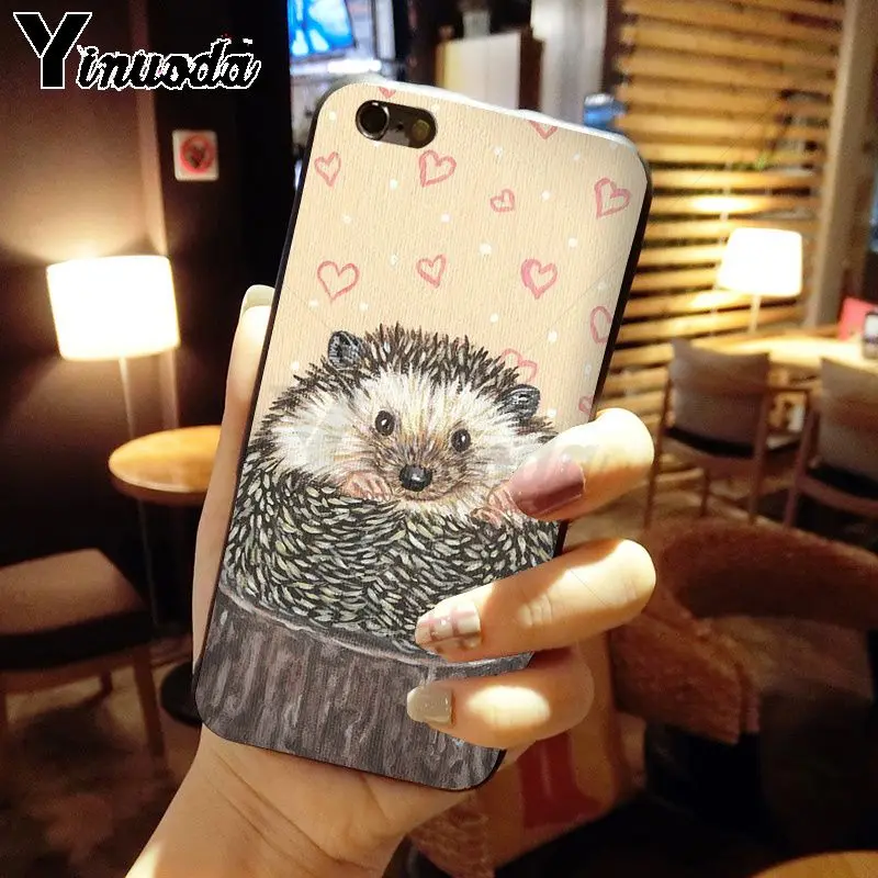 Hedgehog ride a bike Cute in Teacup Animal Art