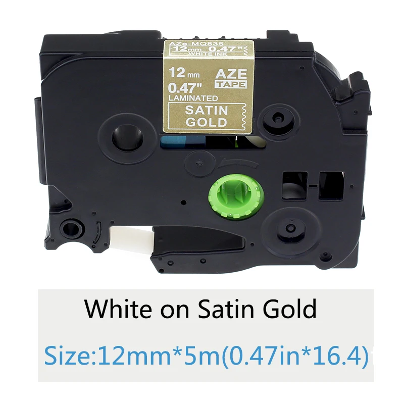Labelife 3 шт 12 мм * 5 м многоцветный TZe MQ835 MQP35 для Brother P Touch белый на Сатине