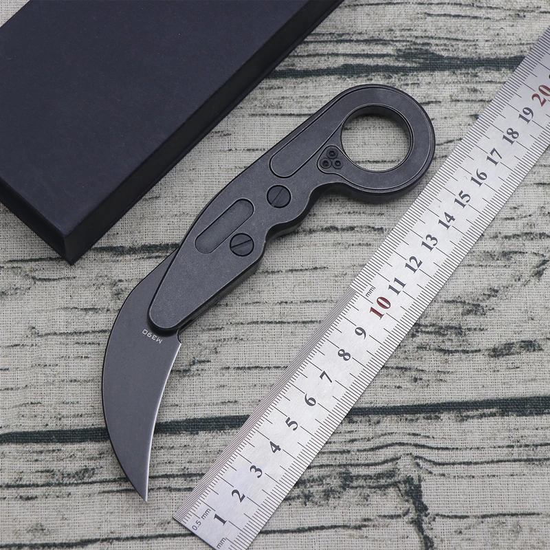 

New Caswell Mechanical Claw Knife M390 Powder Steel Blade + Steel Handle Outdoor Camping Multipurpose Hunting EDC Tool