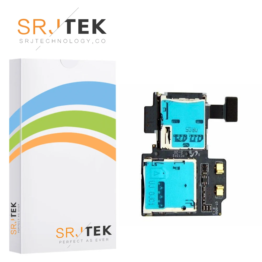 Для samsung Galaxy S4 i9500 i9505 Micro SD sim-карты лоток Слот держатель считыватель гибкий кабель