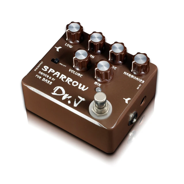 Cheap Dr.J D53 Sparrow Driver DI Effect Guitar Electric Bass Overdrive Pedal efeito True Bypass free shipping