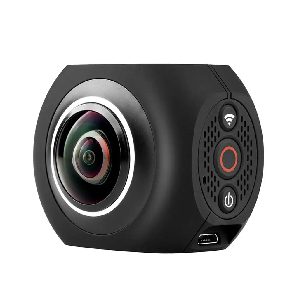 360 Degree Panoramic VR Camera 12MP Wifi 2.7K Dual 220 Wide Angle Fisheye Lens Mini Sport Action Camera App Control