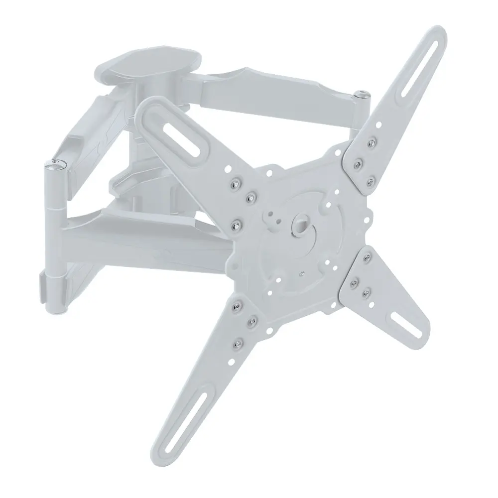 ТВ Кронштейн Kromax  ATLANTIS-45 White (Наклонно-поворотный кронштейн, угол наклона +5 -15°, для телевизоров и мониторов с диагональю от 22 до 65 дюймов, Крепежные отверстия (VESA) от 75x75 до 400х400)