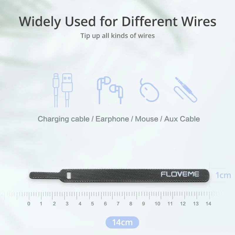 FLOVEME Кабельный органайзер провод зажим для намотки наушников Держатель для мыши шнур протектор HDMI USB кабель управление для iPhone samsung 14 см