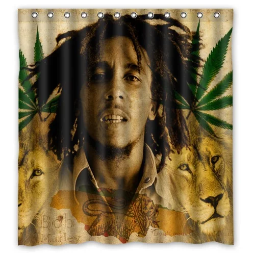 Hot Selling Discount Polyester Bath Curtains Print Famous Singer