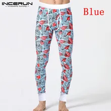 INCERUN ношение брюки леггинсы теплые осенние мужские брюки молодежные студенческие Печатные индивидуальные трендовые нижнее белье обтягивающие брюки