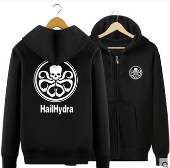 

Winter Jackets and Coats Agents of S.H.I.E.L.D. Hoodies Anime The Avengers Captain America Hooded Zipper Men Casual Sweatshirts