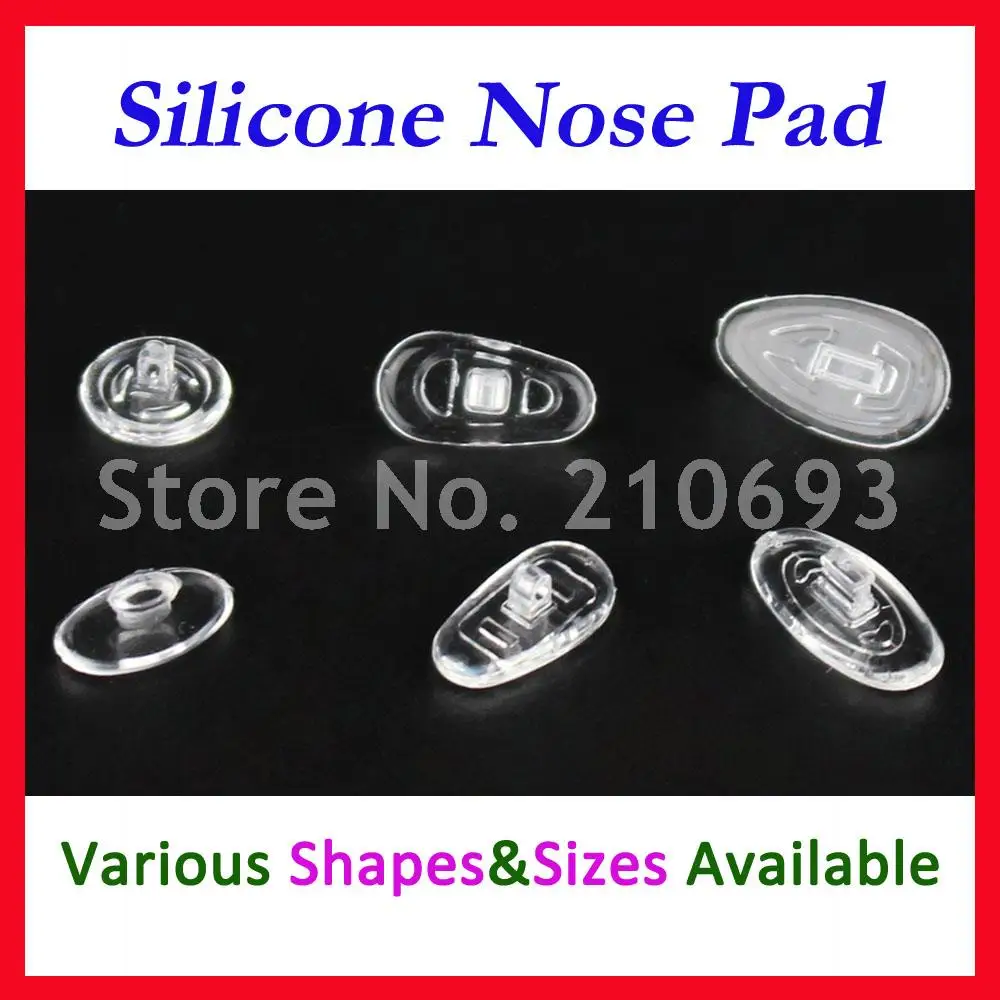 

Free shipping Optical accessory Silicone nose pads various types and sizes optional glasses nose pad eyeglasses repair part