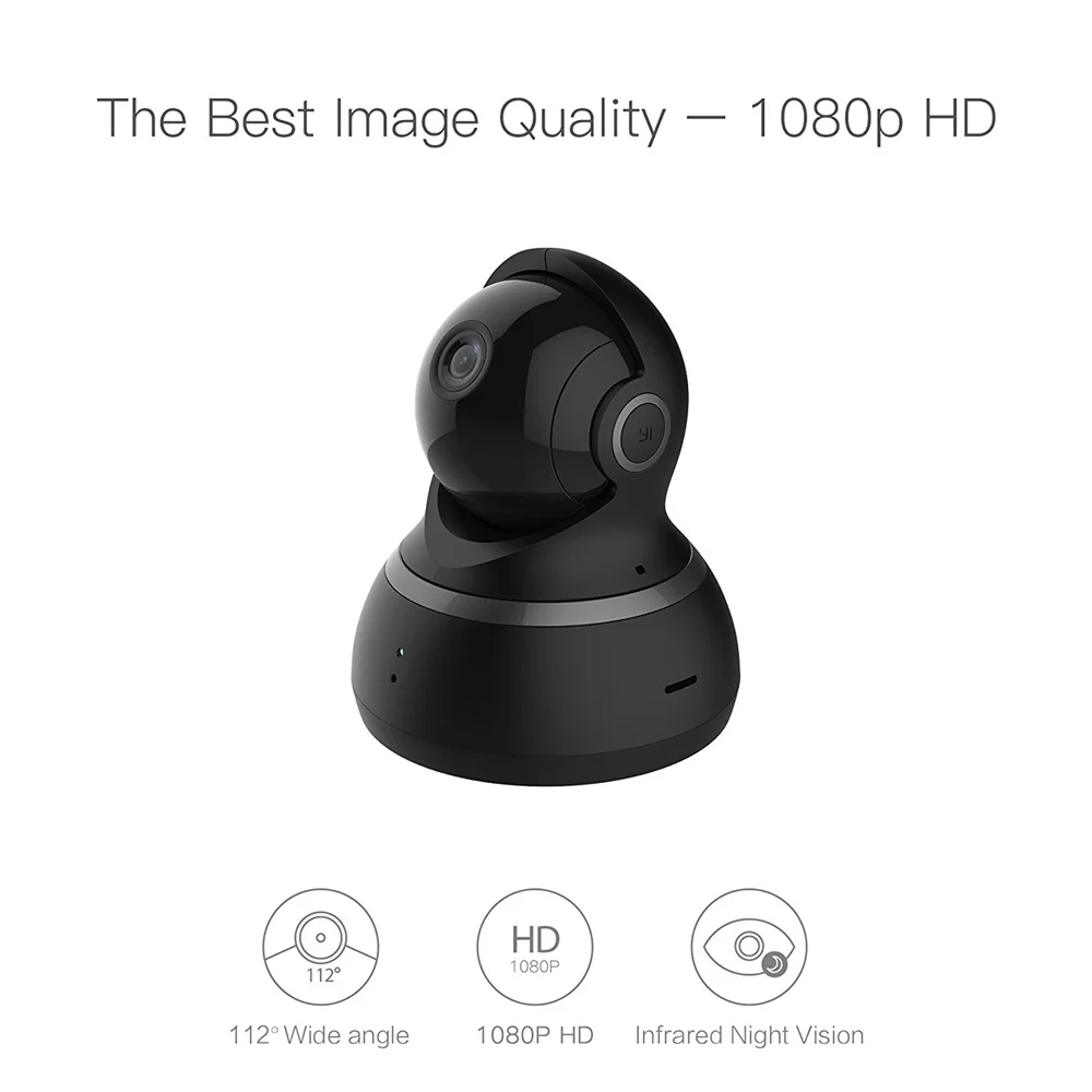 YI Dome Camera 1080P Wireless IP Security Surveillance System 360 Degree Coverage Night Vision EU Cloud Service Available YI Dome Camera 1080P Wireless IP Security Surveillance System 360 Degree Coverage Night Vision EU Cloud Service Available