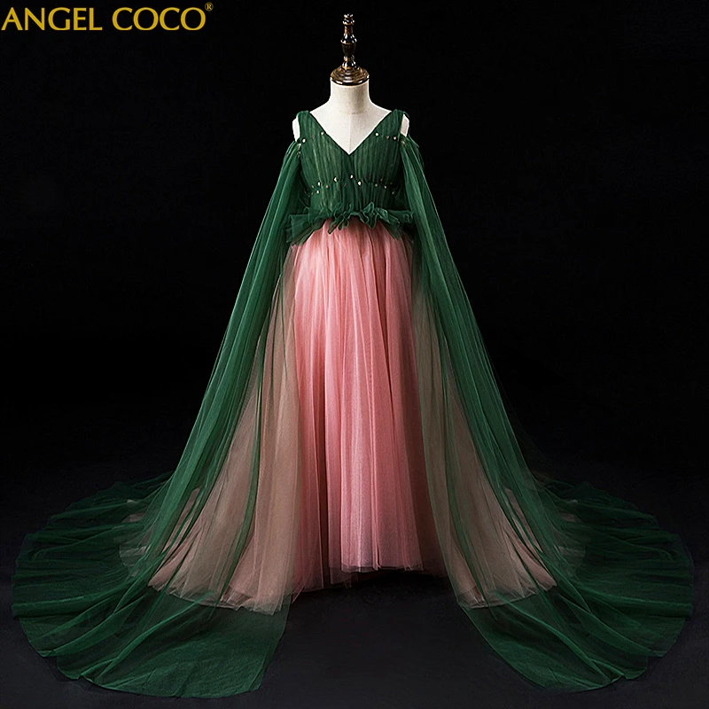 

Girls Costume Wedding Dress Party Gown Tulle Princess Birthday Dress Christmas Gown First Communion Dresses Boutique Outfits