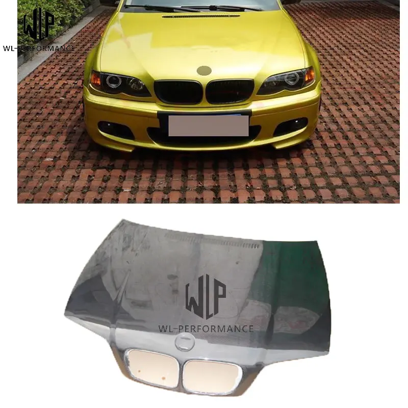 

3 series Carbon fiber engine hood cover bonnet hoods with car body kit for BMW 3 series E46 1998-2006 car styling