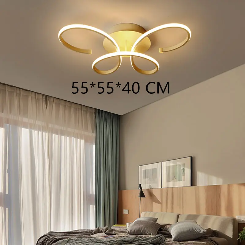 Современные творчества бабочка потолочный простой теплый Романтический светодиодный лампа для спальни гостиной дети учатся свет E27