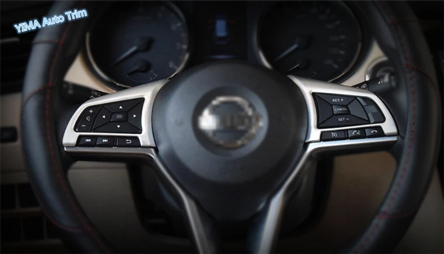 Автомобильный Стайлинг Lapetus для Nissan Qashqai J11 2017 2020 ABS кнопка рулевого колеса Обложка
