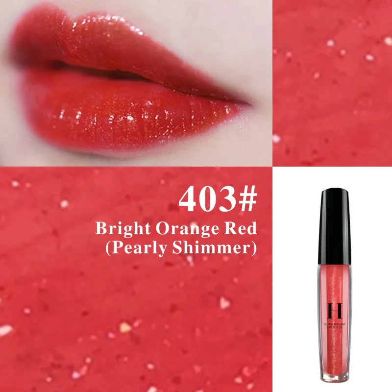 HENLICS Ultra Brilliant Lustre Lip Gloss 10 Colors Sexy Liquid Lipstick Waterproof Long Lasting Shimmer Lip Gloss (6)