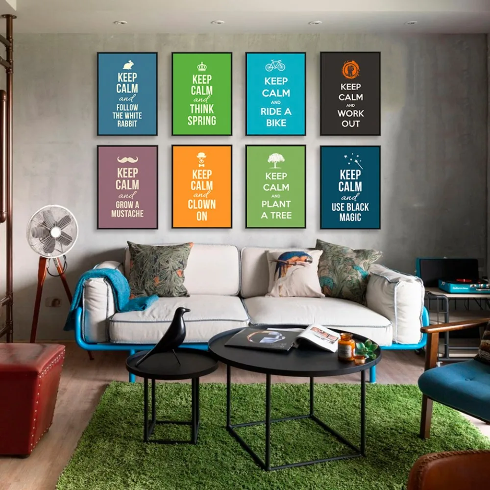 

Minimalist Motivational Typography Keep Calm Quotes Art Prints Poster Wall Picture Canvas Painting No Frame Home Decor
