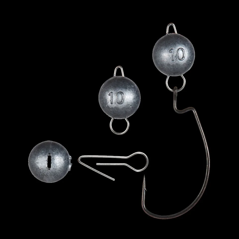 

WALK FISH 5Pcs/lot Lead hook 2g 3g 5g 7g 10g 12g Jig Head Lead Deep Water Bullet Weight Soft Lure Baits Texas Fishing Tackle