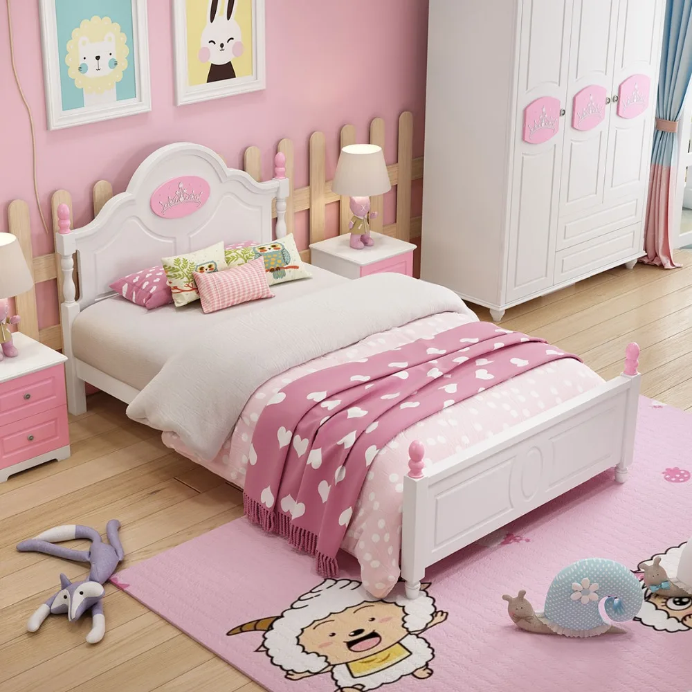 Children Beds kids Furniture pink solid wood kids beds child bed chambre bebe European style hot new pink girls beds Children Beds kids Furniture pink solid wood kids beds child bed chambre bebe European style hot new pink girls beds