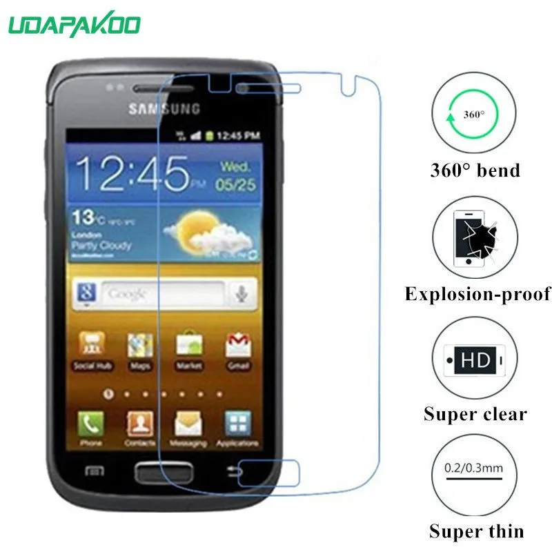 Udapakoo прозрачная закаленная (мягкое стекло) пленка для Samsung Galaxy W I8150 GT i8150 нано