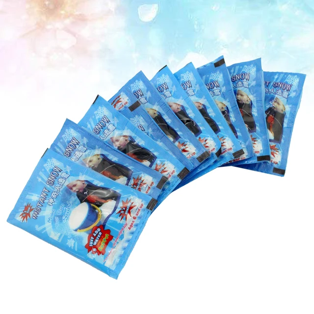 5PCS Powder White Fake Snow Slime Best for Slime Cloud Slime Frozen Birthdays Feels Like Real Snow for Christmas Decoration