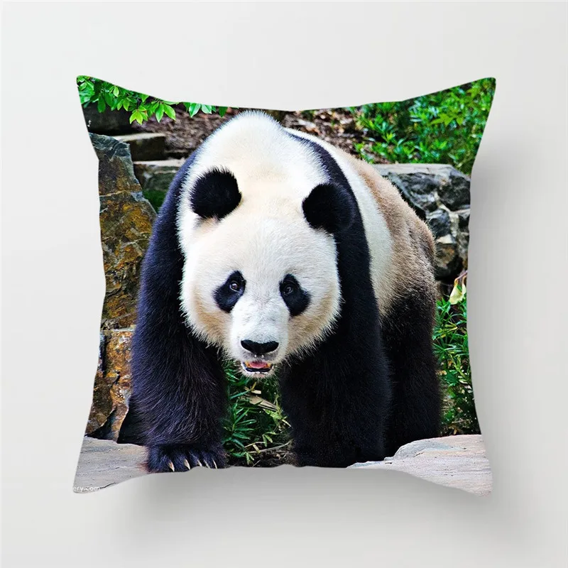 Fuwatacchi спортивные подушки с принтом панды, наволочки для подушек, наволочки для подушек с животными, декоративная наволочка для домашнего дивана, новинка - Цвет: PC05926