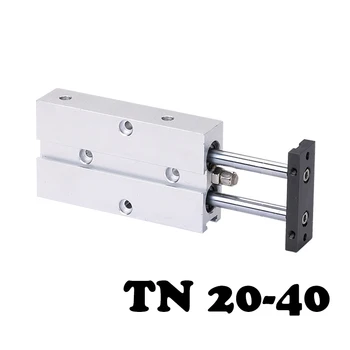 

TN20-40 Double shaft double rod cylinder small pneumatic cylinder tn-type pneumatic element 20mm hole 40mm stroke cylinder.