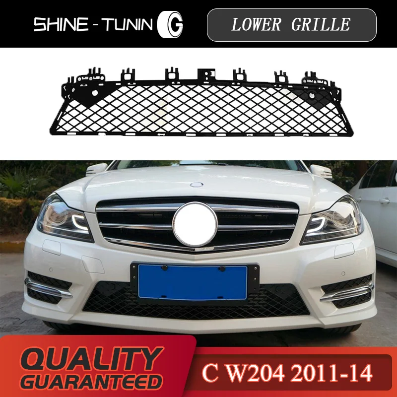 

For MERC M-B W204 C-class A2048850853 BUMPER GRILL MESH LOWER GRILLE SPORT Lower grille C250 C300 C350 C200 2013+