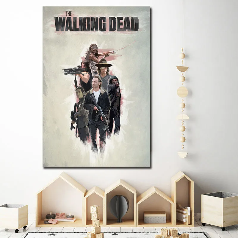 The Walking Dead TV HD Canvas Painting Oil Print Poster Wall Art Picture For Living Room Bedroom Home Decoration | Дом и сад